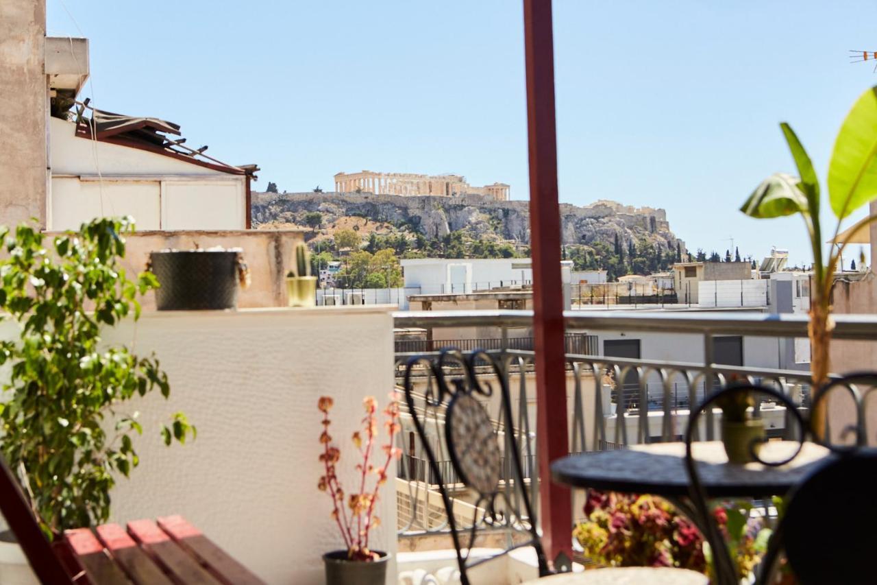 Mosaics Athens Central Studio With Acropolis View Exteriör bild